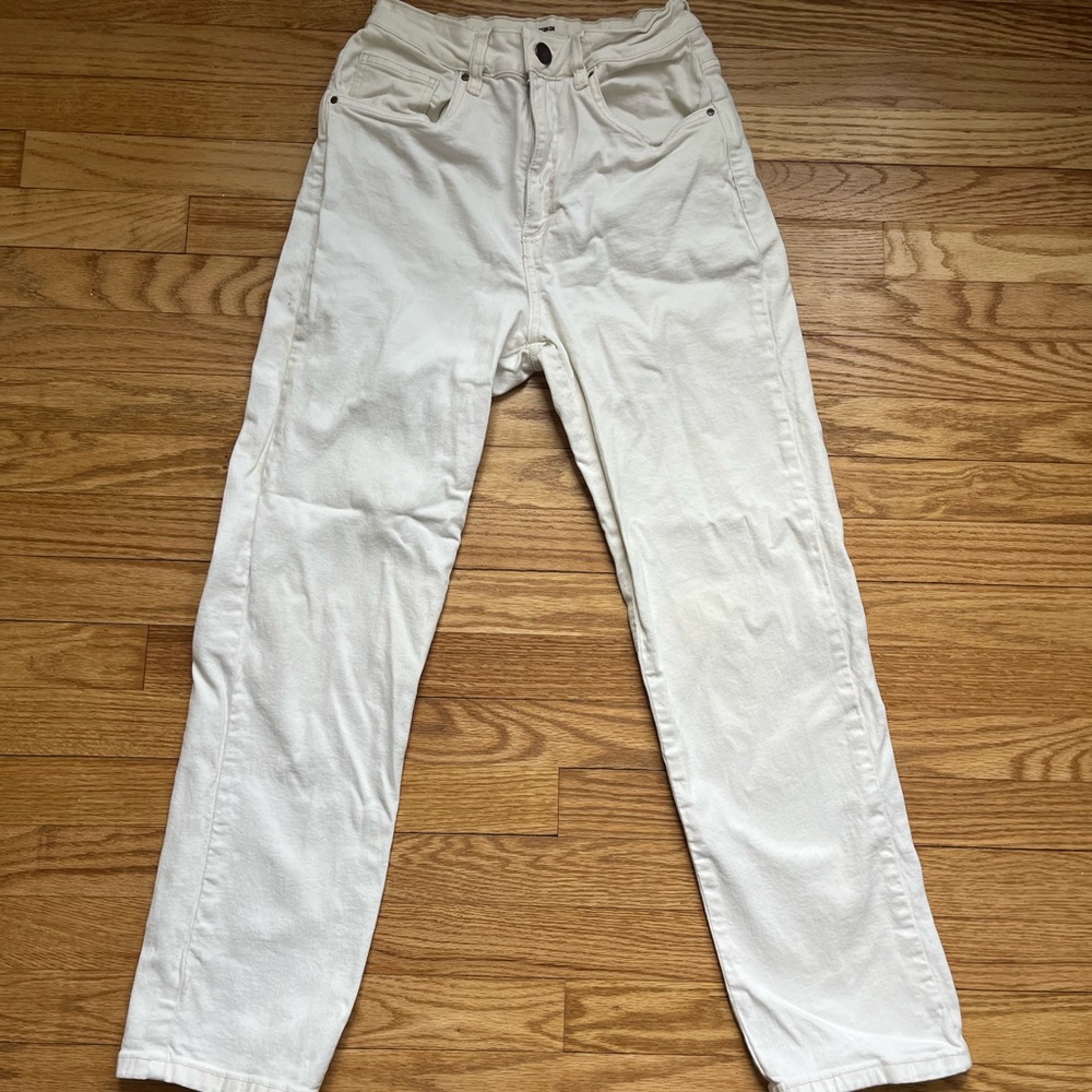 Cotton On White Straight Leg Jeans